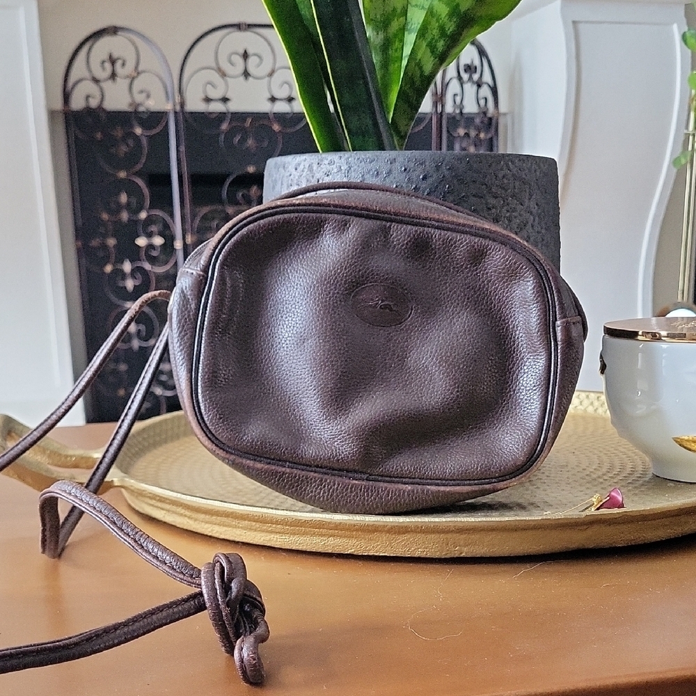 longchamp brown Leather Bag